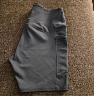 Gray High-Waisted Leggings